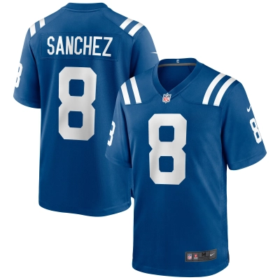 Men's Indianapolis Colts Rigoberto Sanchez Royal Game Jersey 01