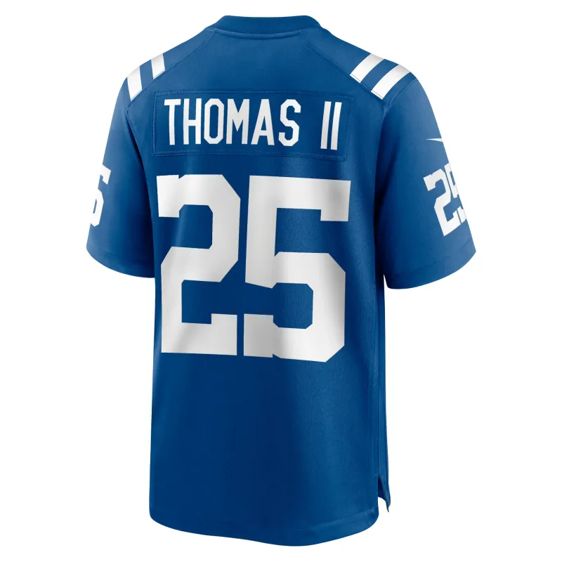 Men's Indianapolis Colts Rodney Thomas II Royal Game Player Jersey