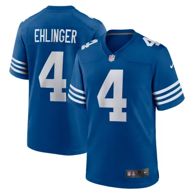 Men's Indianapolis Colts Sam Ehlinger Blue Game Player Jersey 01