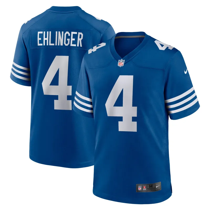 Men's Indianapolis Colts Sam Ehlinger Blue Game Player Jersey