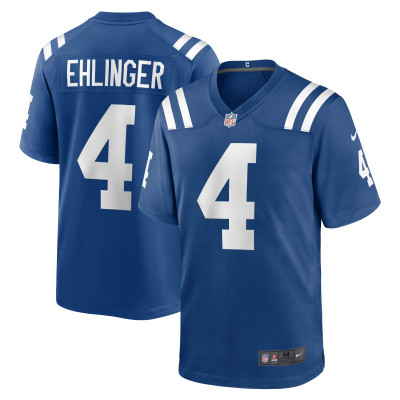 Men's Indianapolis Colts Sam Ehlinger Royal Game Jersey 01