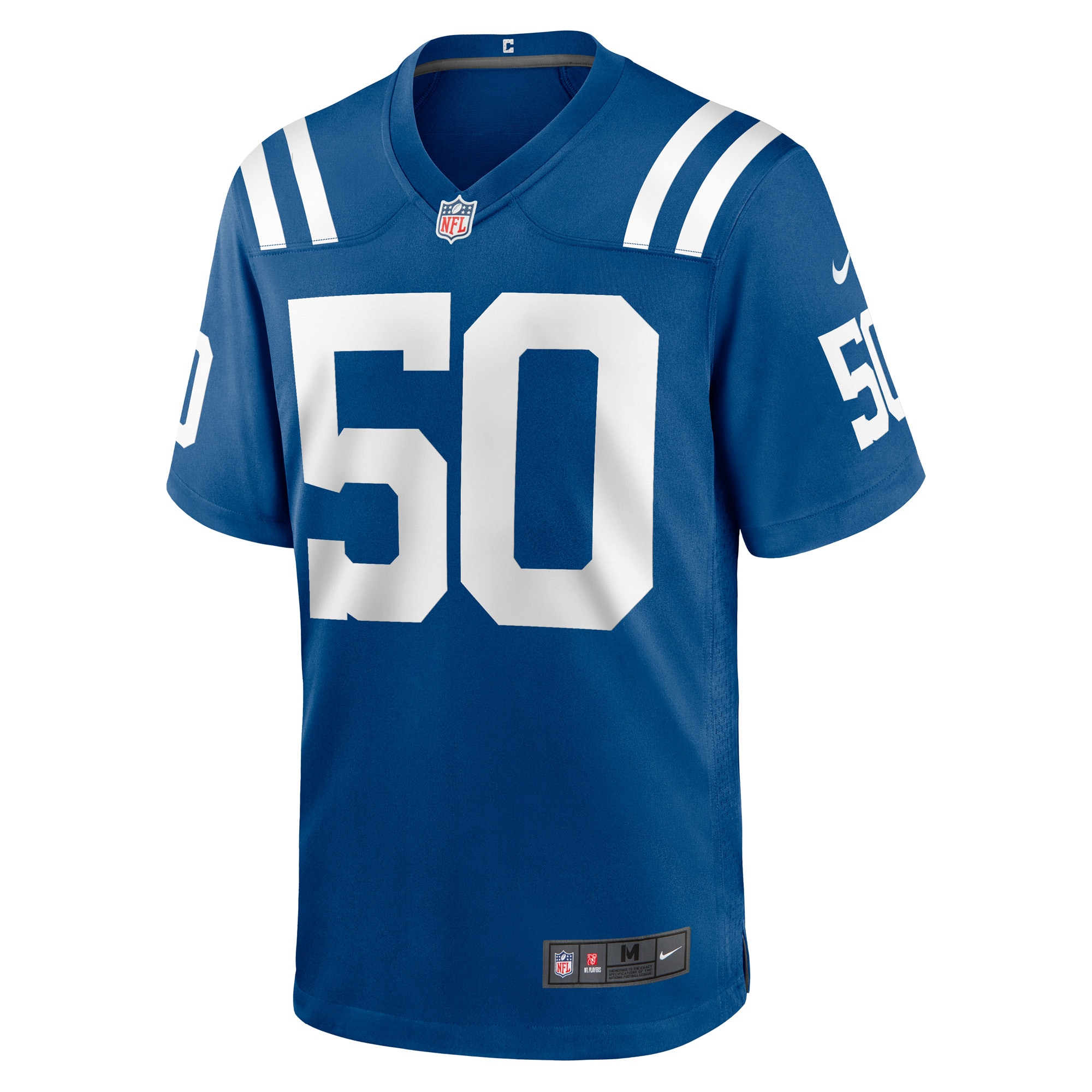 Men's Indianapolis Colts Segun Olubi Royal Game Player Jersey