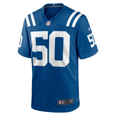 Men's Indianapolis Colts Segun Olubi Royal Game Player Jersey 02