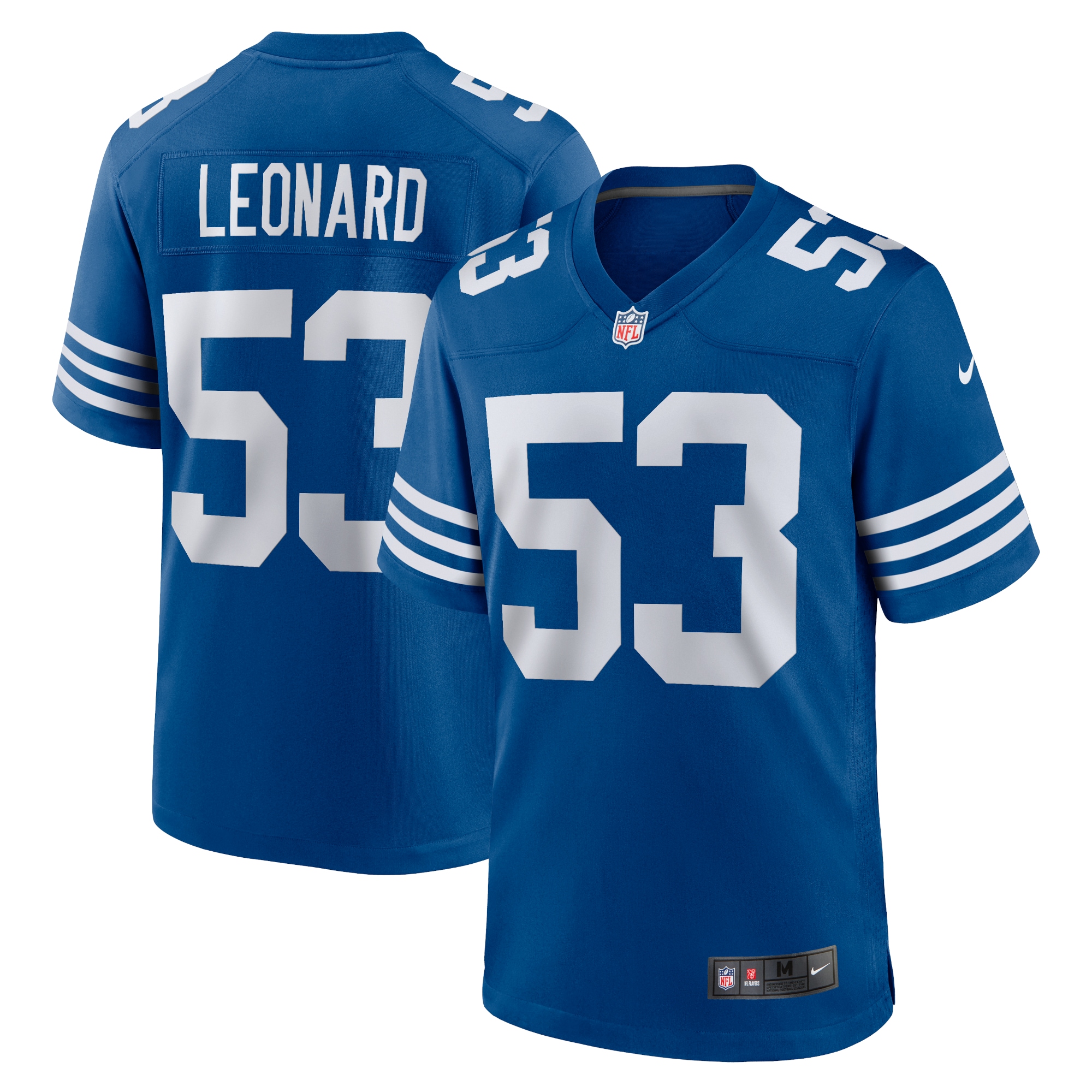 Men's Indianapolis Colts Shaquille Leonard Royal Alternate Game Jersey