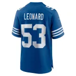 Men's Indianapolis Colts Shaquille Leonard Royal Alternate Game Jersey