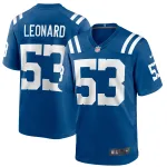 Men's Indianapolis Colts Shaquille Leonard Royal Game Jersey