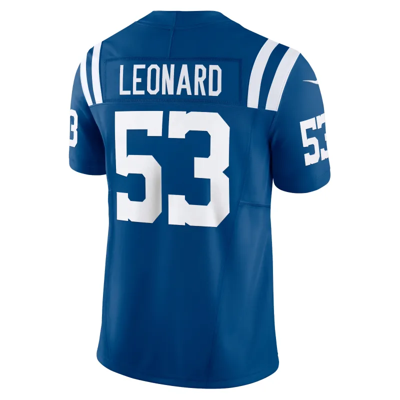 Men's Indianapolis Colts Shaquille Leonard Royal Vapor F.U.S.E. Limited Jersey