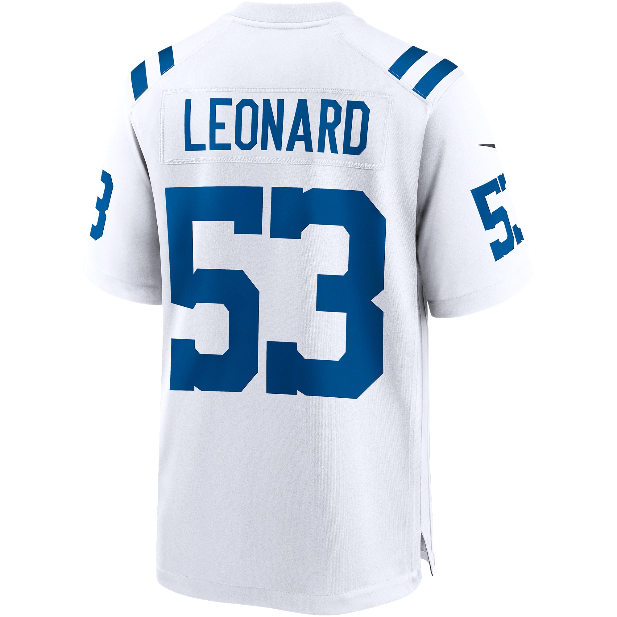 Men's Indianapolis Colts Shaquille Leonard White Game Player Jersey
