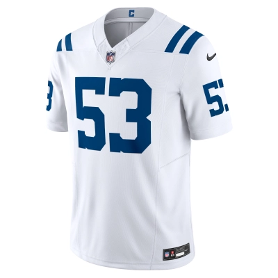 Men's Indianapolis Colts Shaquille Leonard White Vapor F.U.S.E. Limited Jersey 02