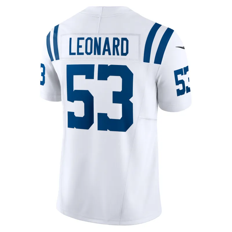Men's Indianapolis Colts Shaquille Leonard White Vapor F.U.S.E. Limited Jersey