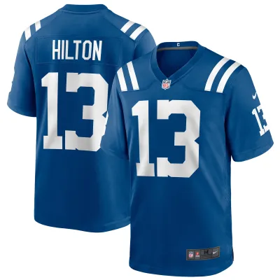 Men's Indianapolis Colts T.Y. Hilton Royal Game Player Jersey 01