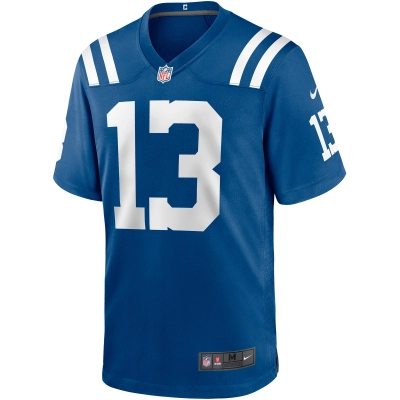 Men's Indianapolis Colts T.Y. Hilton Royal Game Player Jersey 02