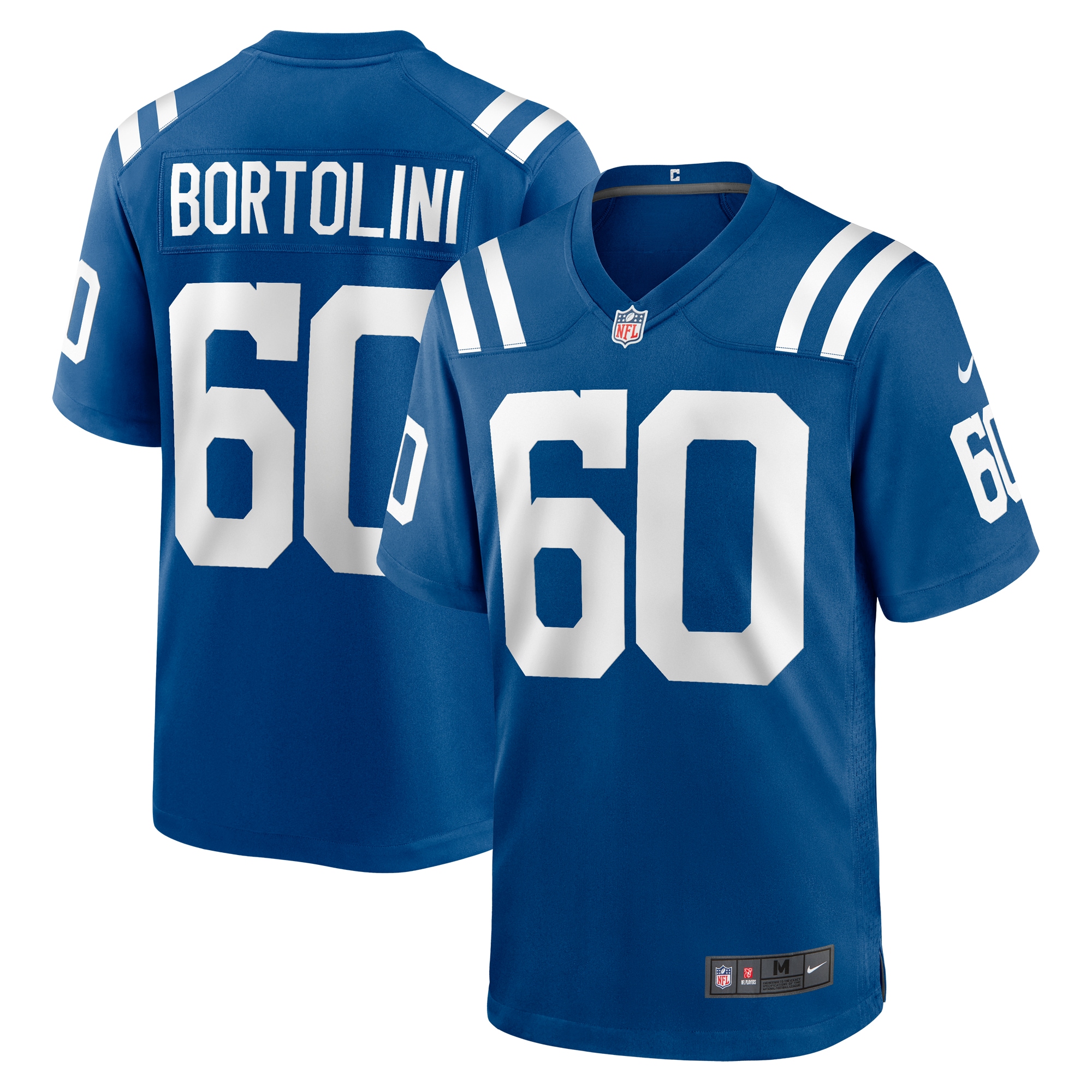 Men's Indianapolis Colts Tanor Bortolini Royal Game Jersey