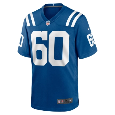 Men's Indianapolis Colts Tanor Bortolini Royal Game Jersey 02