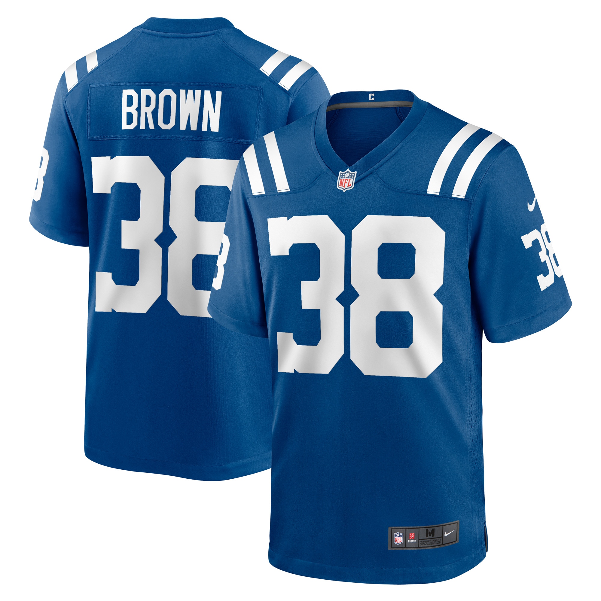 Men's Indianapolis Colts Tony Brown Royal Player Game Jersey