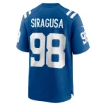 Men's Indianapolis Colts Tony Siragusa Royal Game Retired Player Jersey