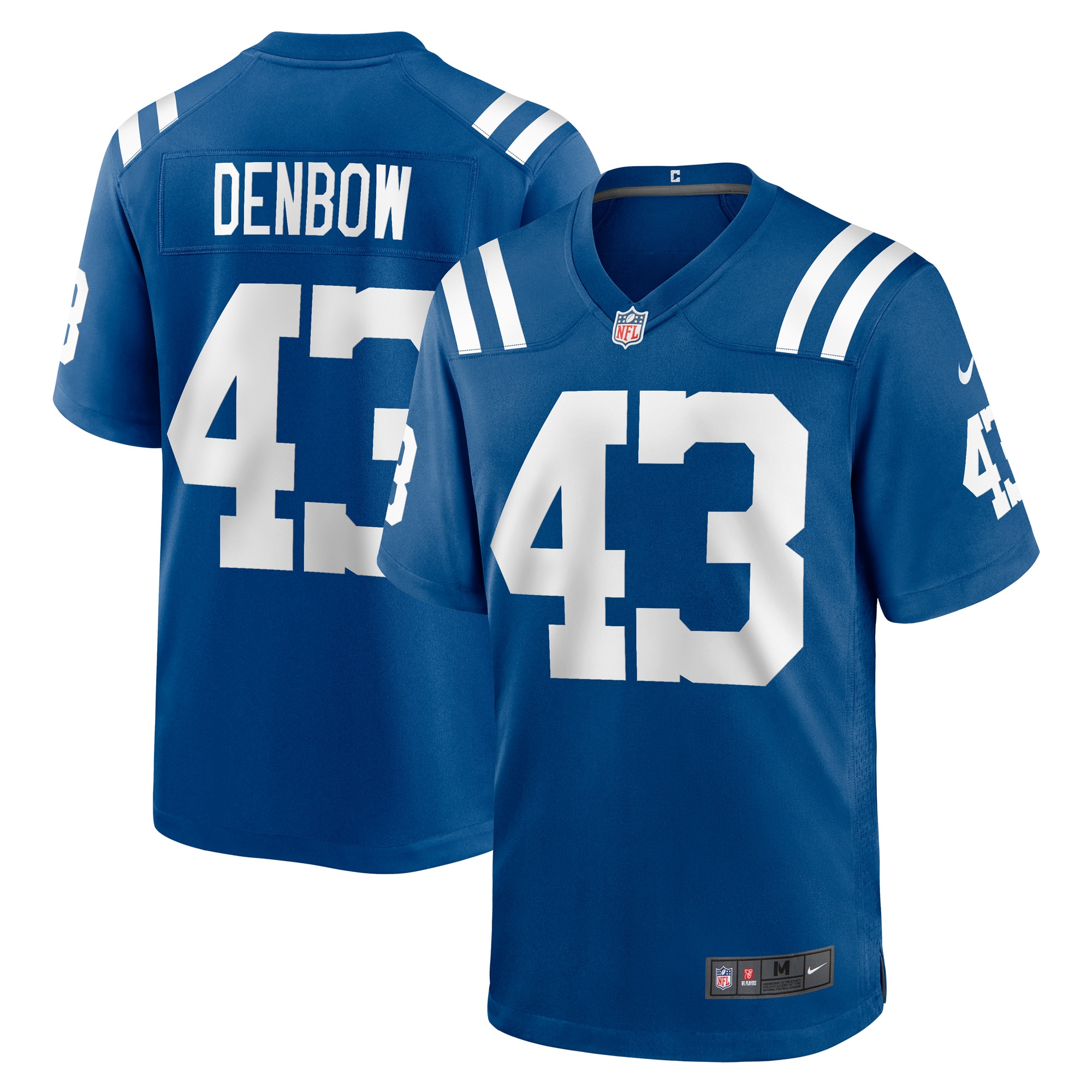 Men's Indianapolis Colts Trevor Denbow Royal Game Player Jersey