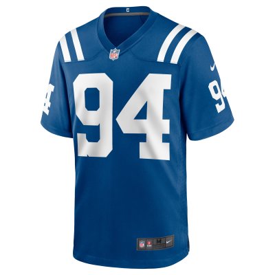 Men's Indianapolis Colts Tyquan Lewis Royal Game Jersey 02