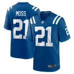 Men's Indianapolis Colts Zack Moss Royal Game Player Jersey