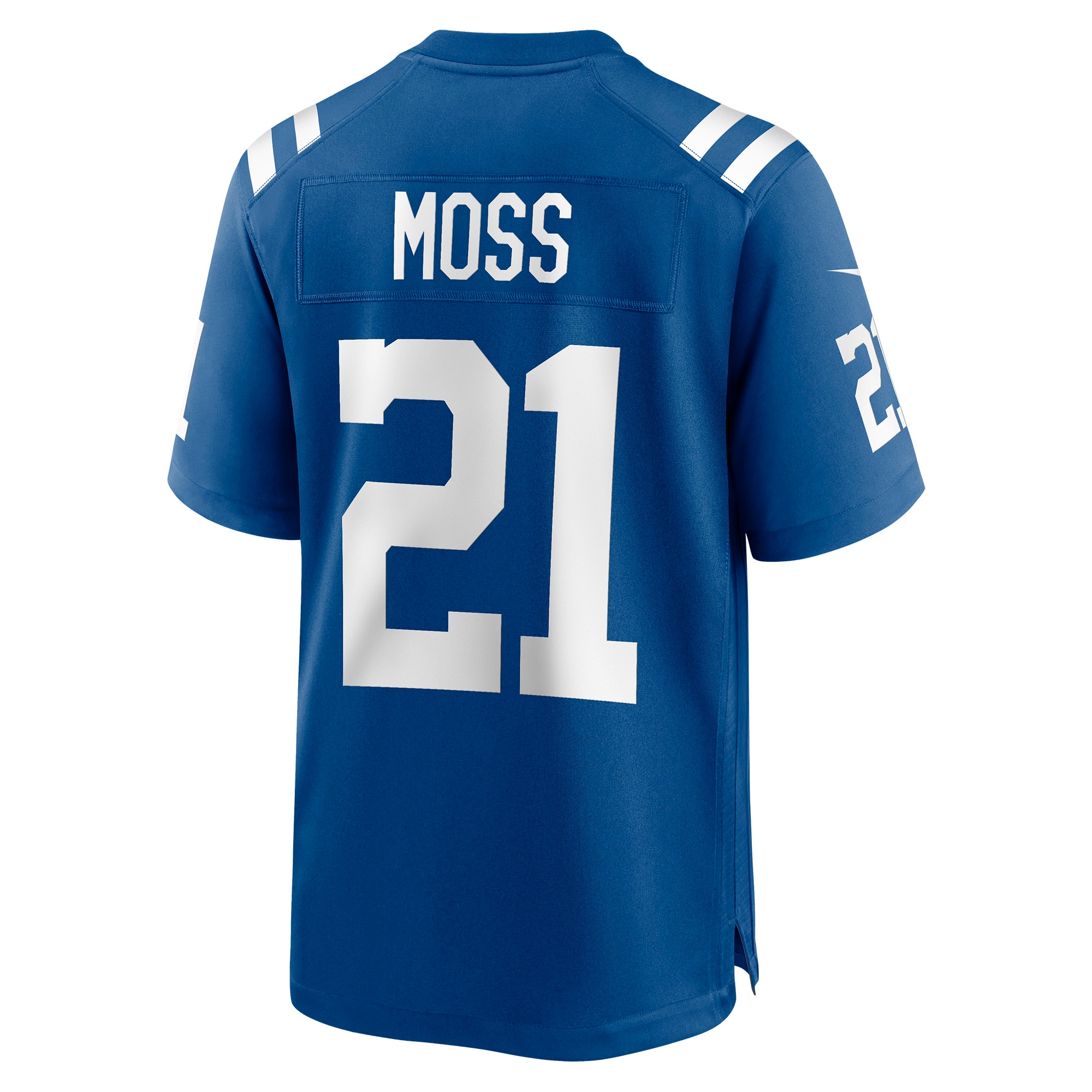 Men's Indianapolis Colts Zack Moss Royal Game Player Jersey