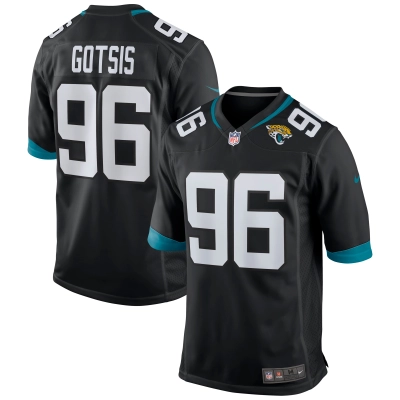 Men's Jacksonville Jaguars Adam Gotsis Black Game Jersey 01