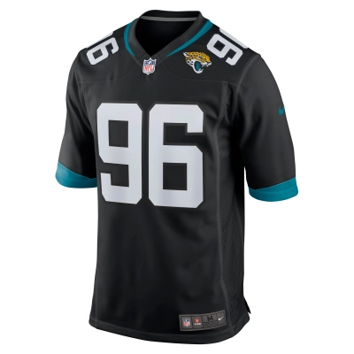 Men's Jacksonville Jaguars Adam Gotsis Black Game Jersey 02