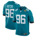 Men's Jacksonville Jaguars Adam Gotsis Teal Game Jersey