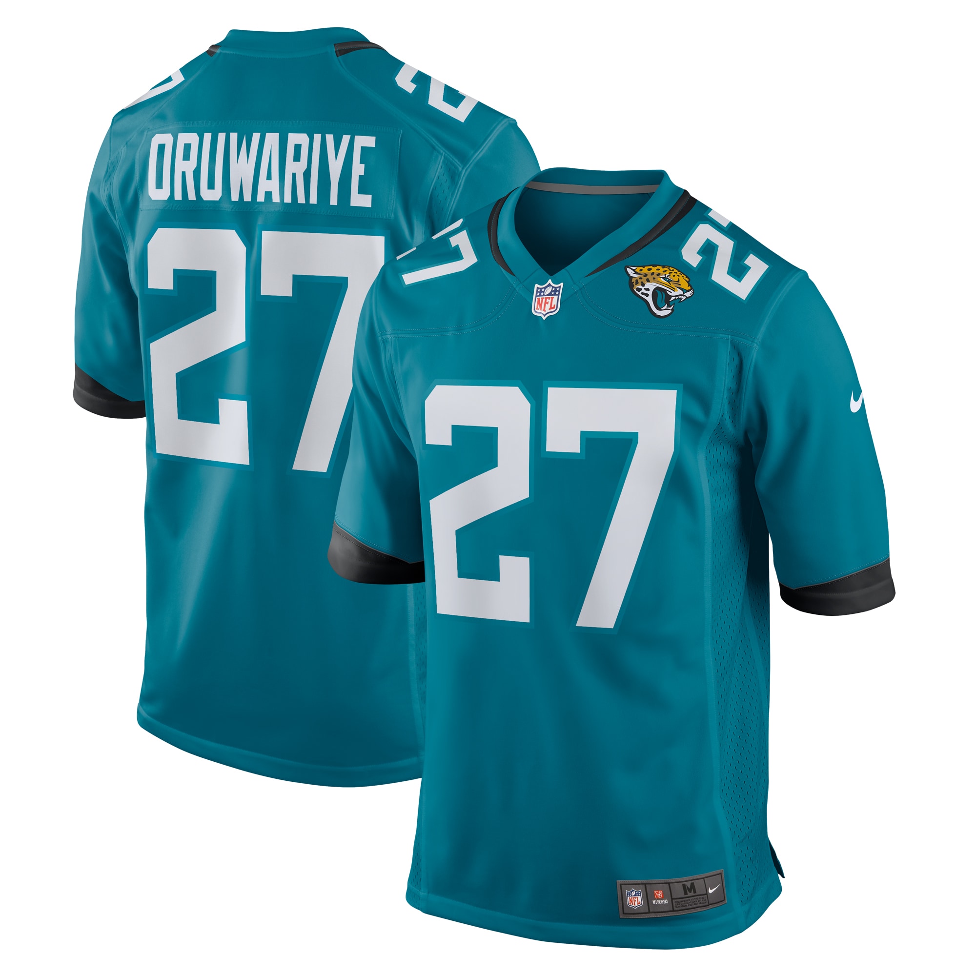 Men's Jacksonville Jaguars Amani Oruwariye  Teal Game Jersey