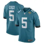 Men's Jacksonville Jaguars Andre Cisco Teal Game Player Jersey