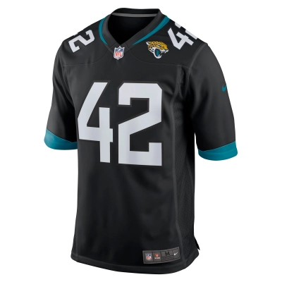 Men's Jacksonville Jaguars Andrew Wingard Black Game Jersey 02