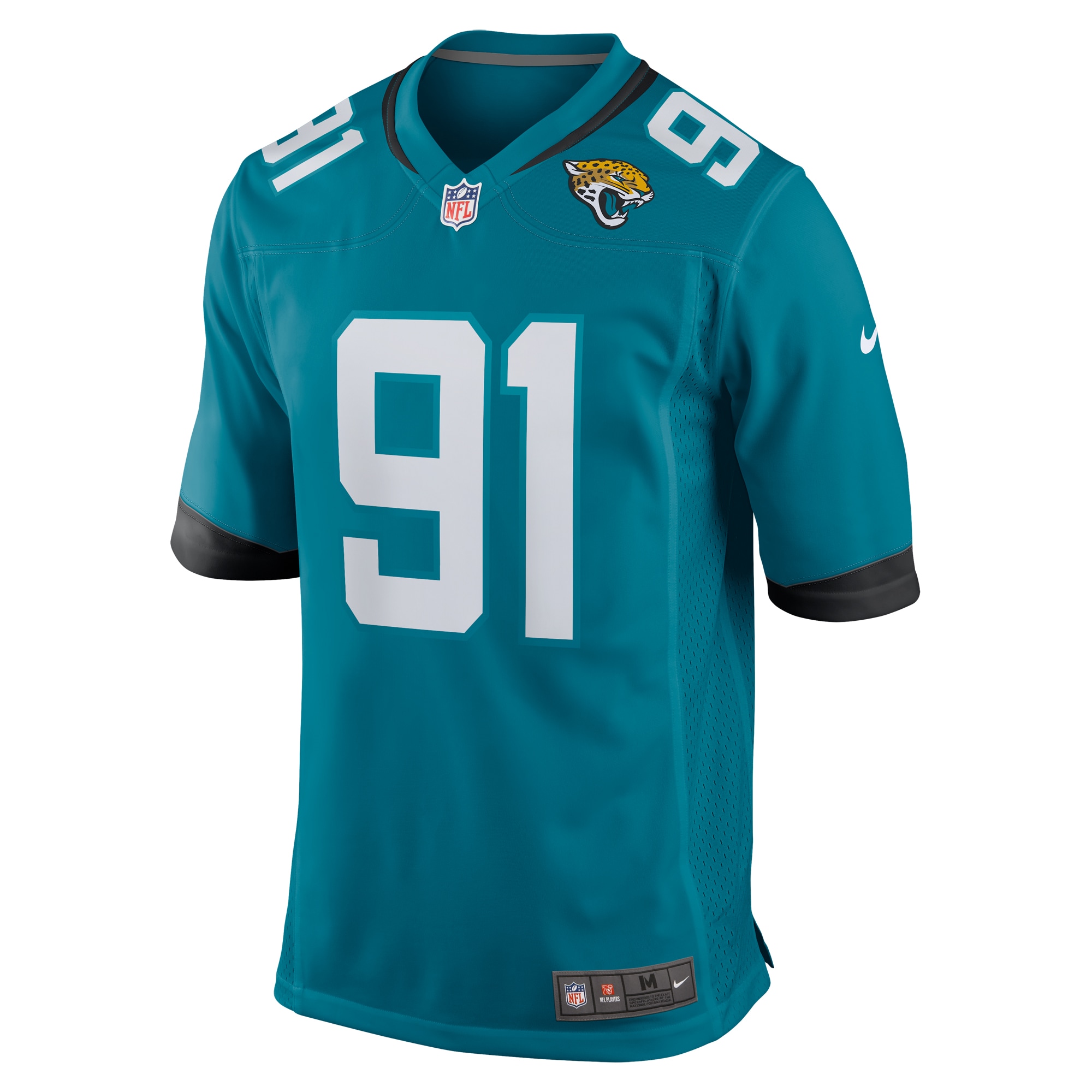 Men's Jacksonville Jaguars Arik Armstead  Teal Team Game Jersey