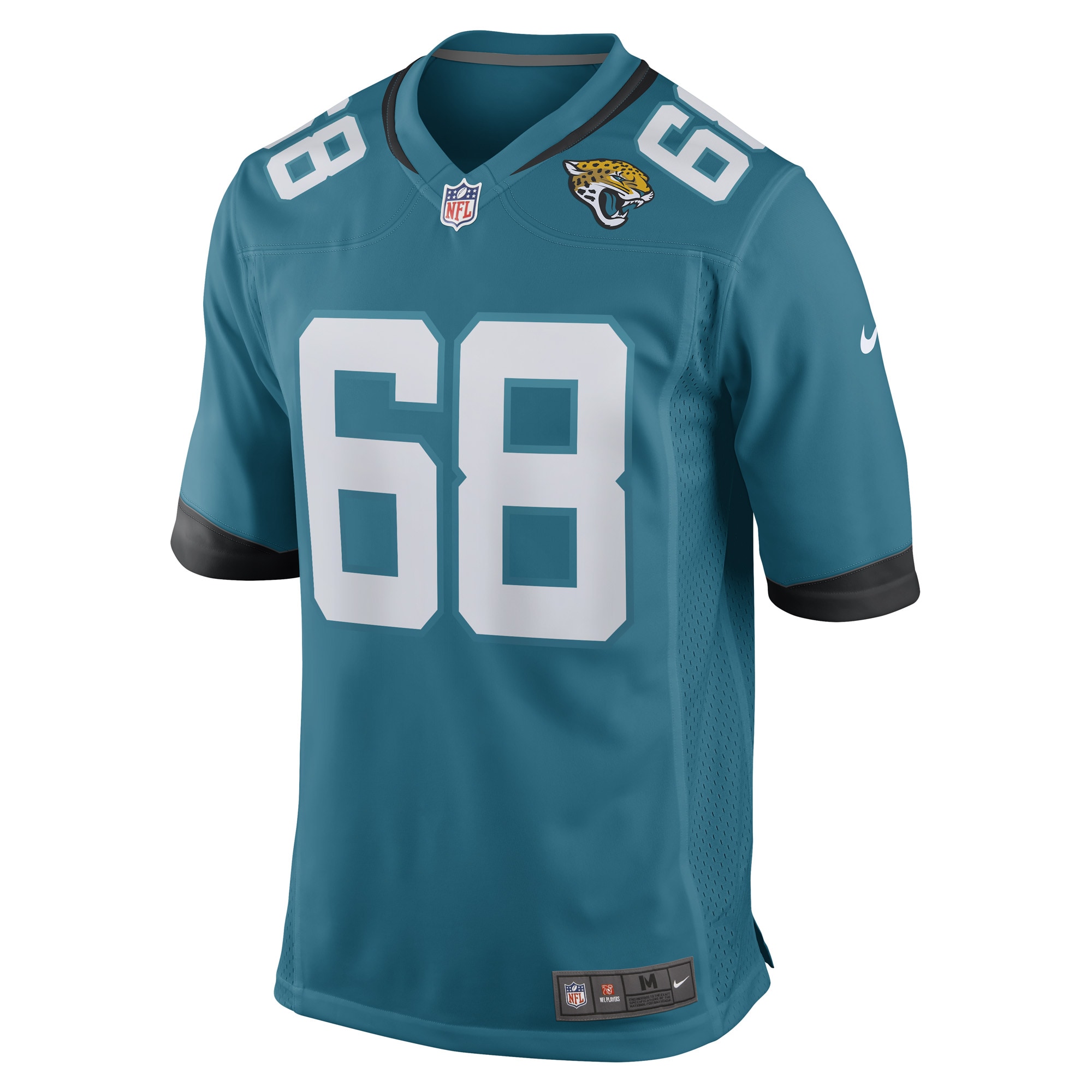 Men's Jacksonville Jaguars Brandon Scherff Teal Game Player Jersey