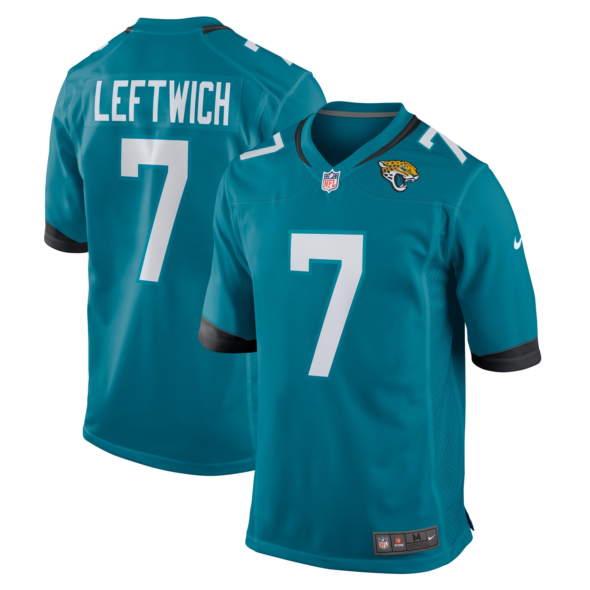 Men's Jacksonville Jaguars Byron Leftwich Teal Retired Player Game Jersey
