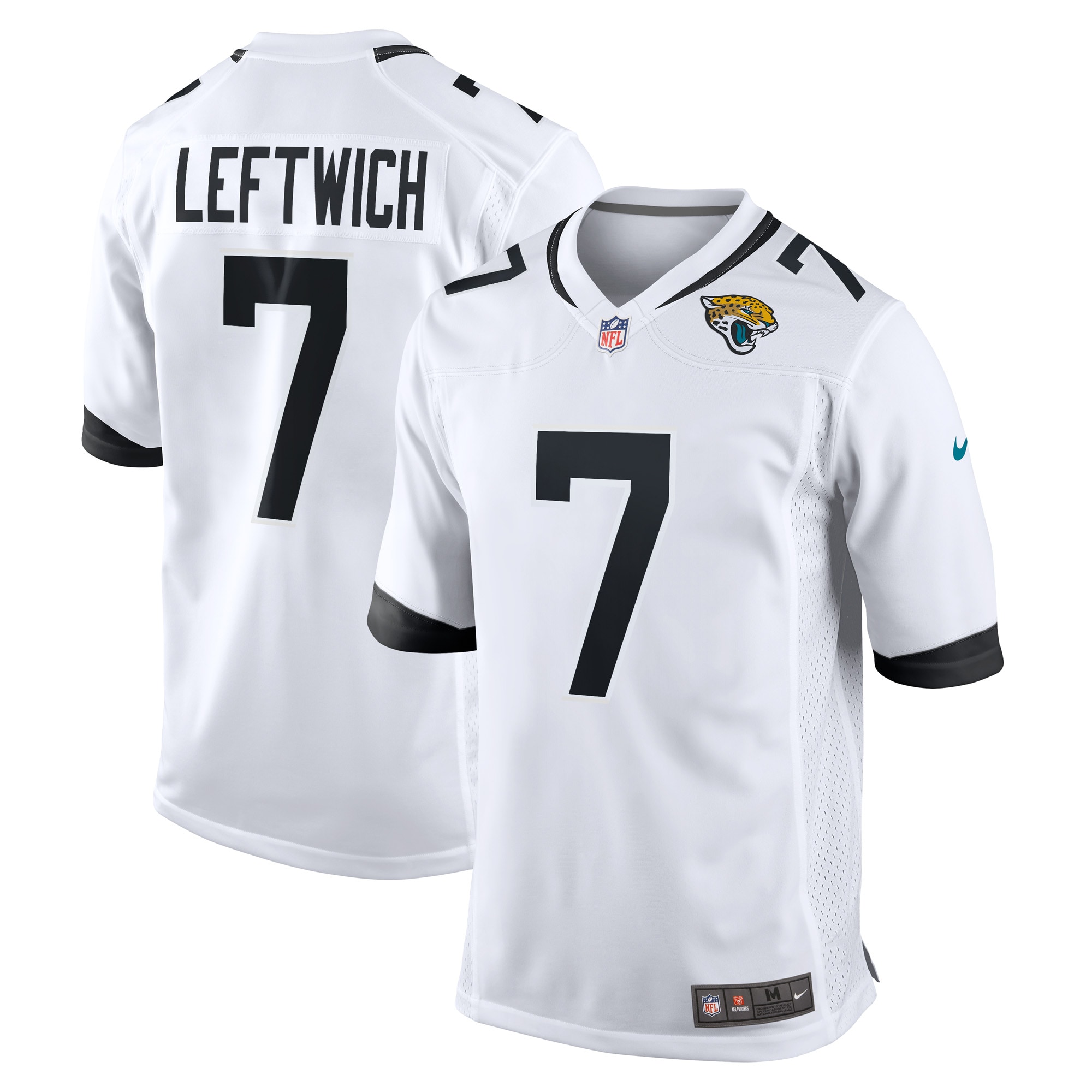 Men's Jacksonville Jaguars Byron Leftwich White Retired Player Game Jersey