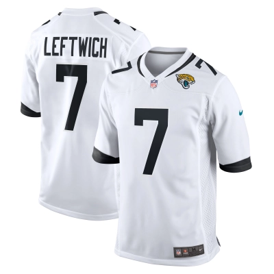 Men's Jacksonville Jaguars Byron Leftwich White Retired Player Game Jersey 01