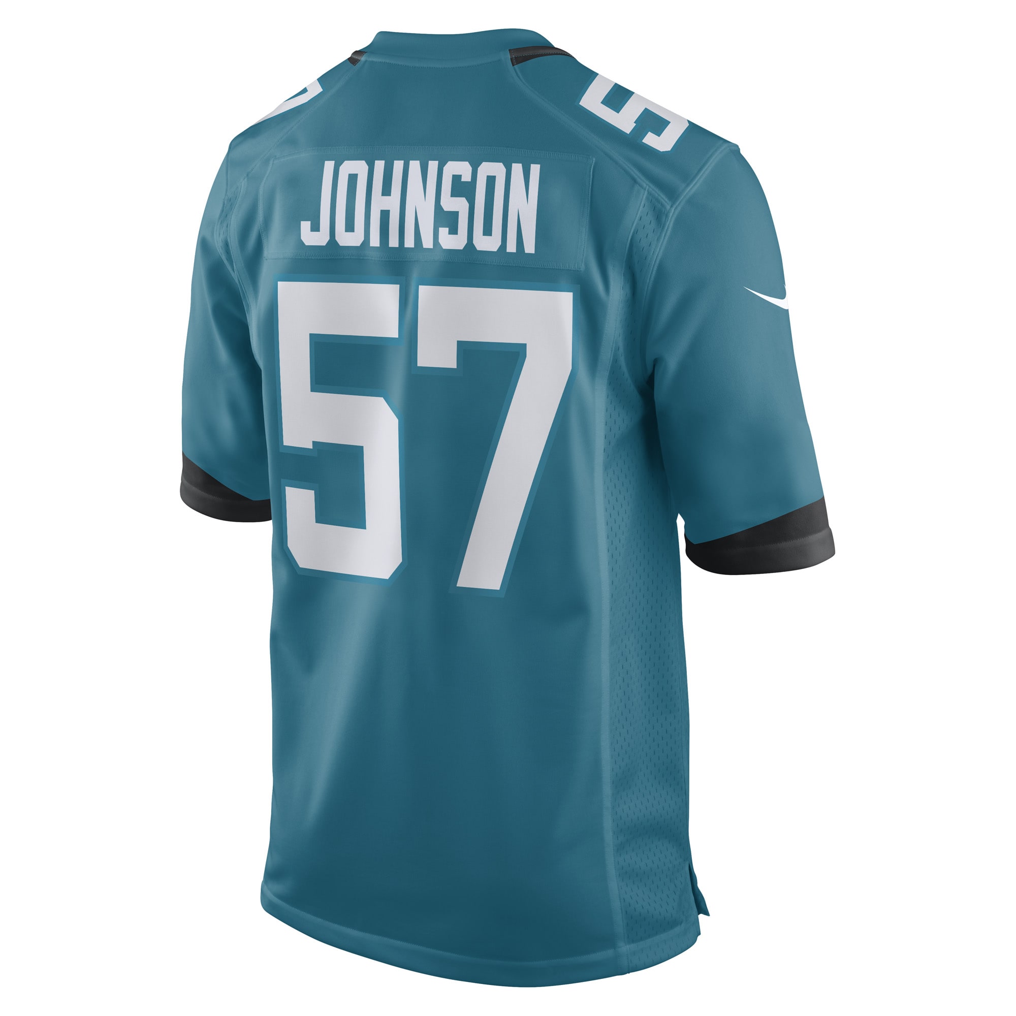 Men's Jacksonville Jaguars Caleb Johnson Teal Game Player Jersey