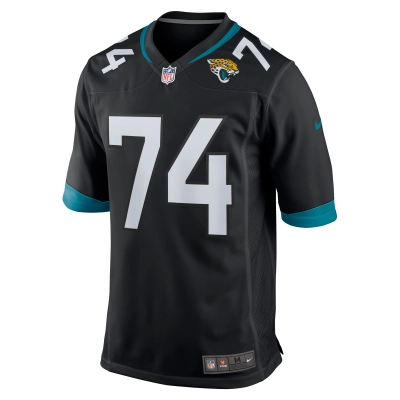 Men's Jacksonville Jaguars Cam Robinson Black Game Jersey 02