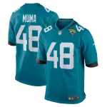 Men's Jacksonville Jaguars Chad Muma Teal Game Jersey
