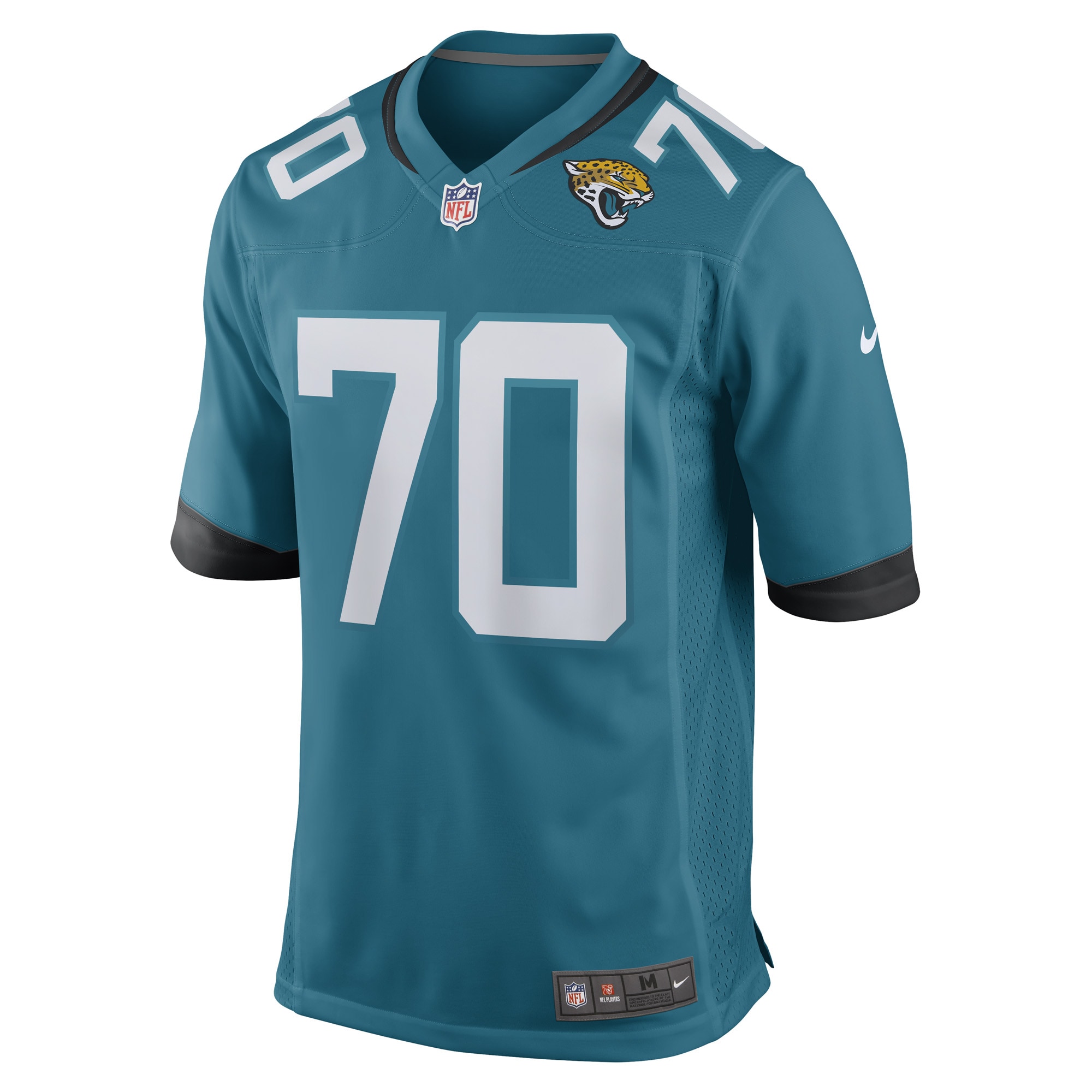 Men's Jacksonville Jaguars Cole Van Lanen Teal Game Player Jersey