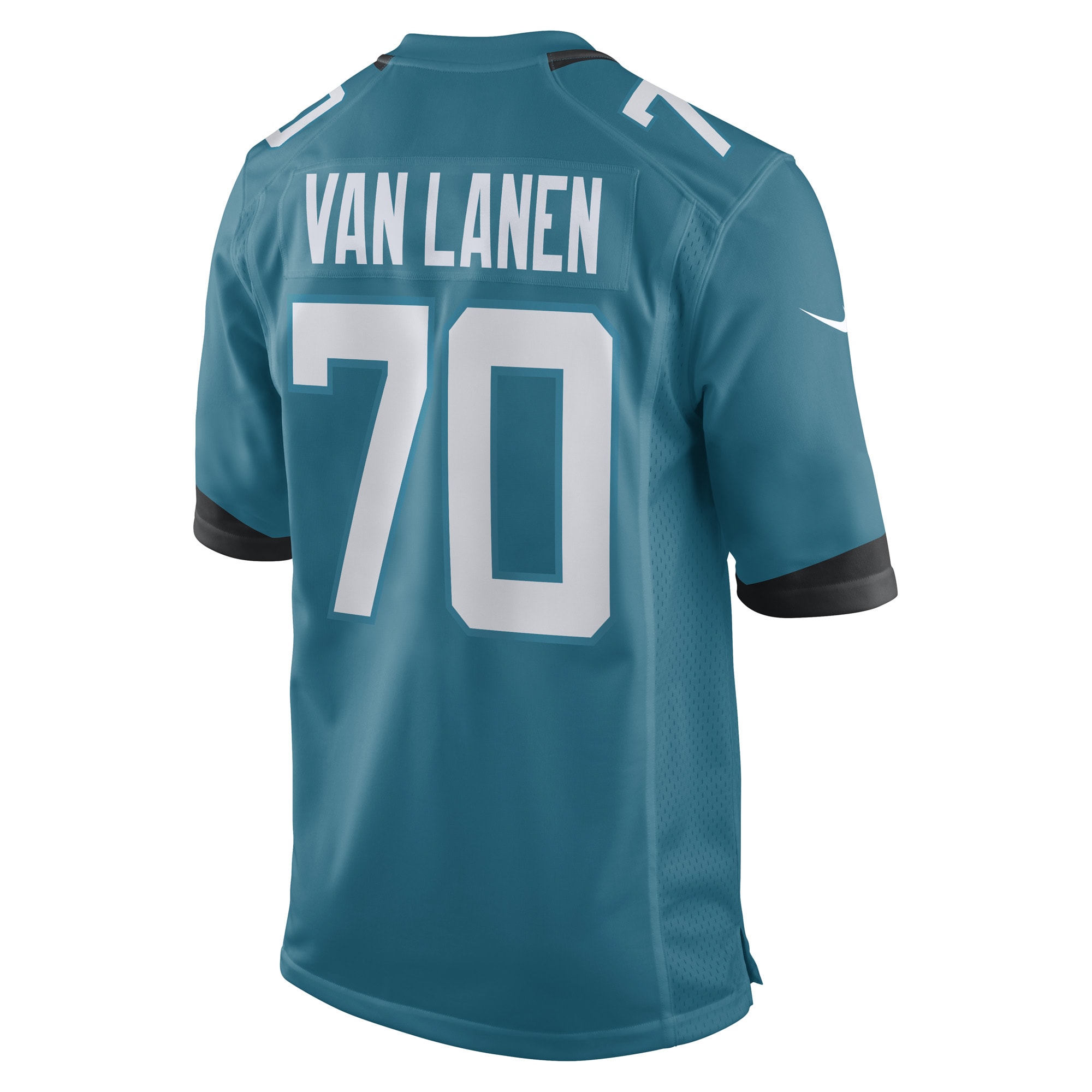 Men's Jacksonville Jaguars Cole Van Lanen Teal Game Player Jersey