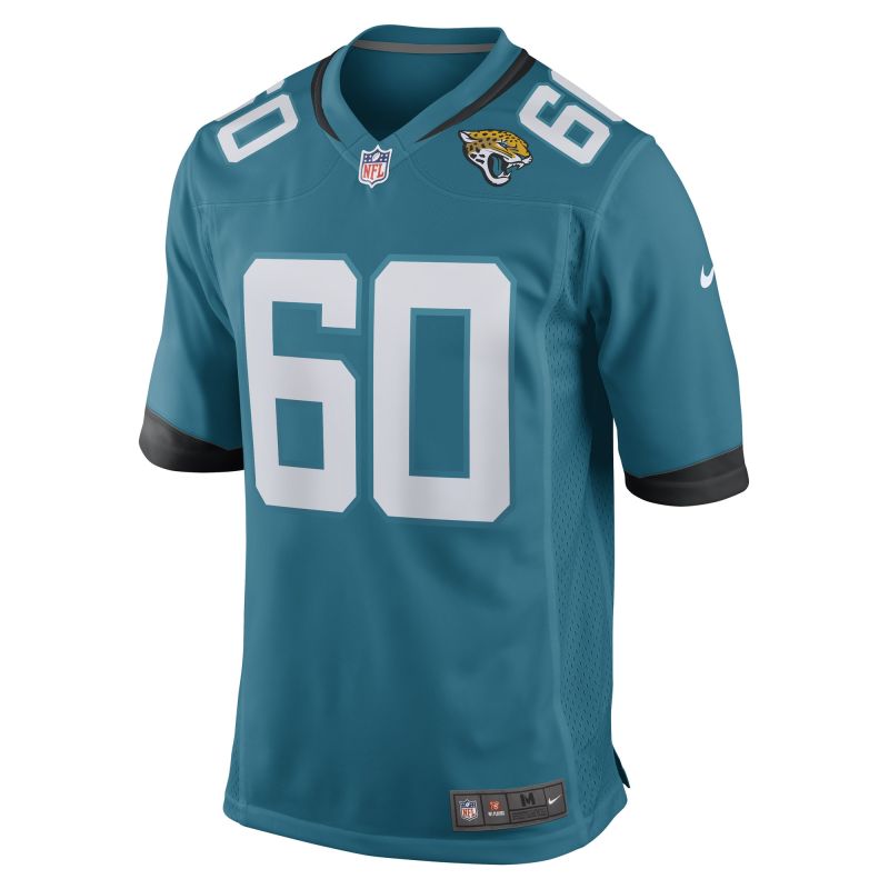 Men's Jacksonville Jaguars Darryl Williams Teal Game Player Jersey
