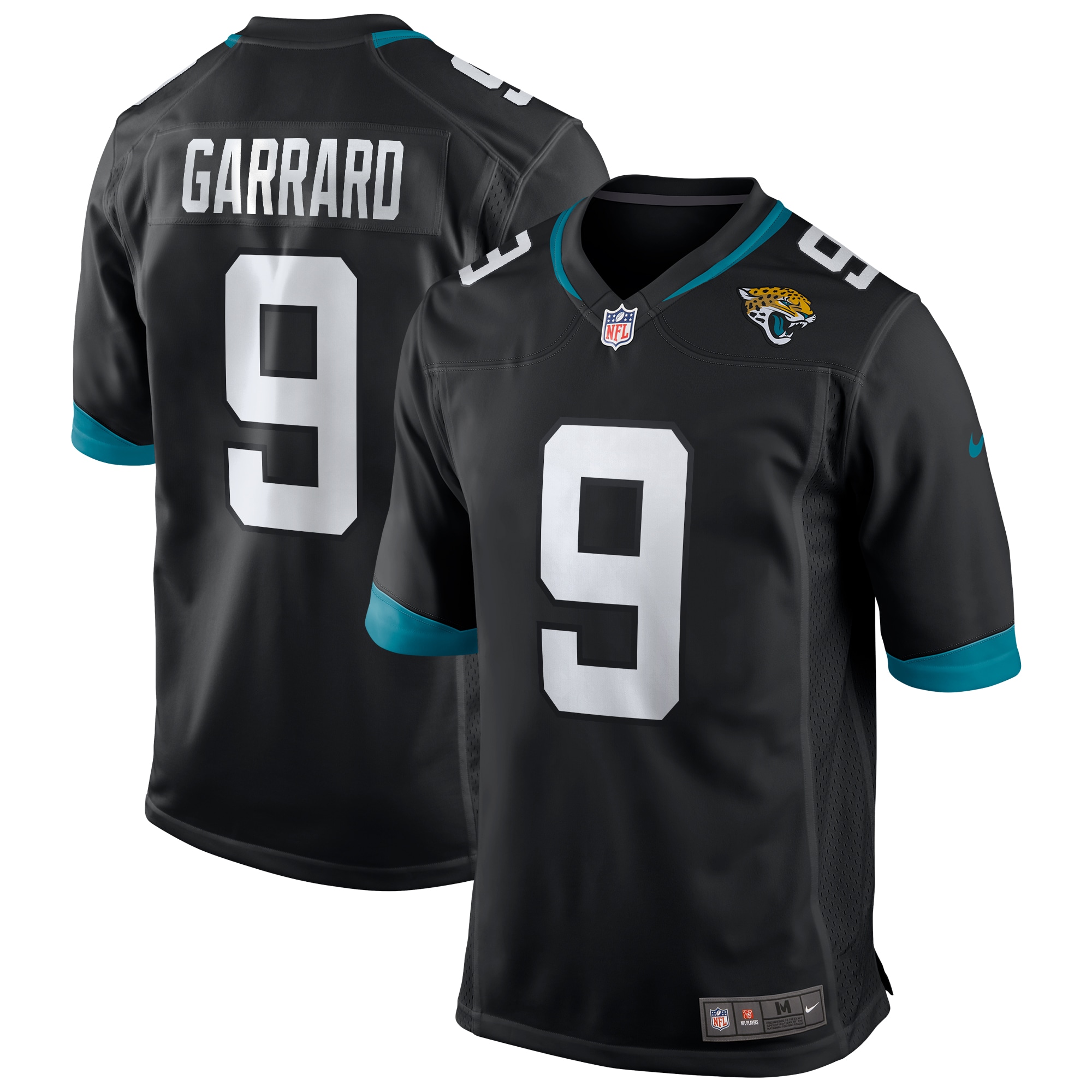 Men's Jacksonville Jaguars David Garrard Black Game Retired Player Jersey