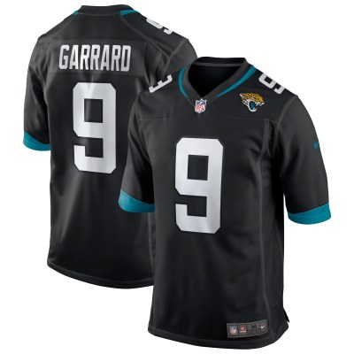 Men's Jacksonville Jaguars David Garrard Black Game Retired Player Jersey 01