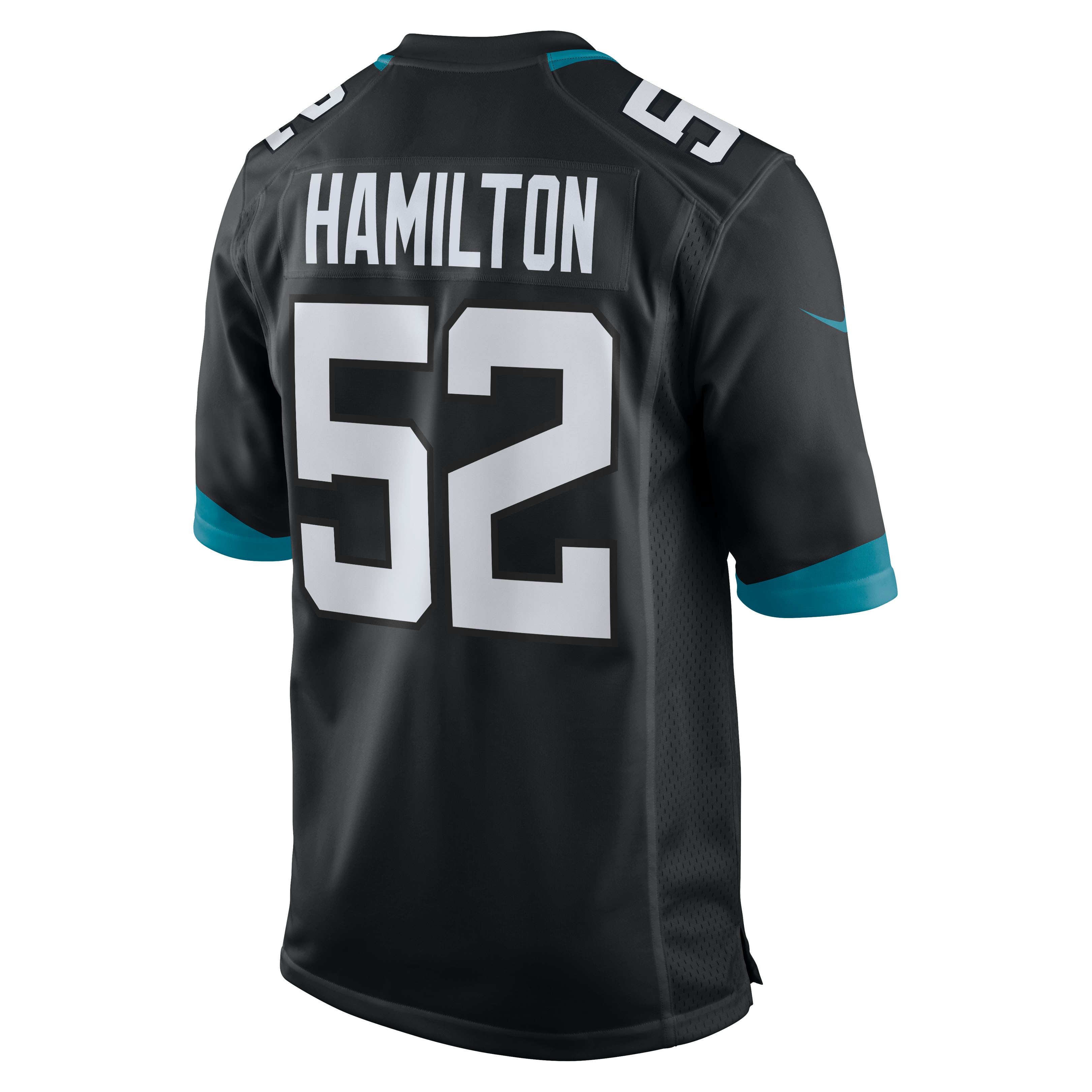 Men's Jacksonville Jaguars DaVon Hamilton Black Game Jersey