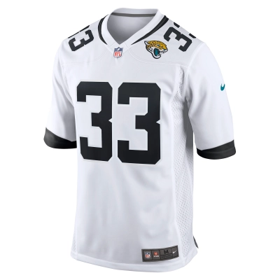 Men's Jacksonville Jaguars Devin Lloyd White Away Game Player Jersey 02