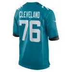 Men's Jacksonville Jaguars Ezra Cleveland  Teal Game Jersey