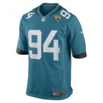 Men's Jacksonville Jaguars Folorunso Fatukasi Teal Game Player Jersey