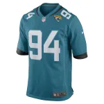 Men's Jacksonville Jaguars Folorunso Fatukasi Teal Game Player Jersey