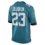 Men's Jacksonville Jaguars Foyesade Oluokun Teal Game Player Jersey