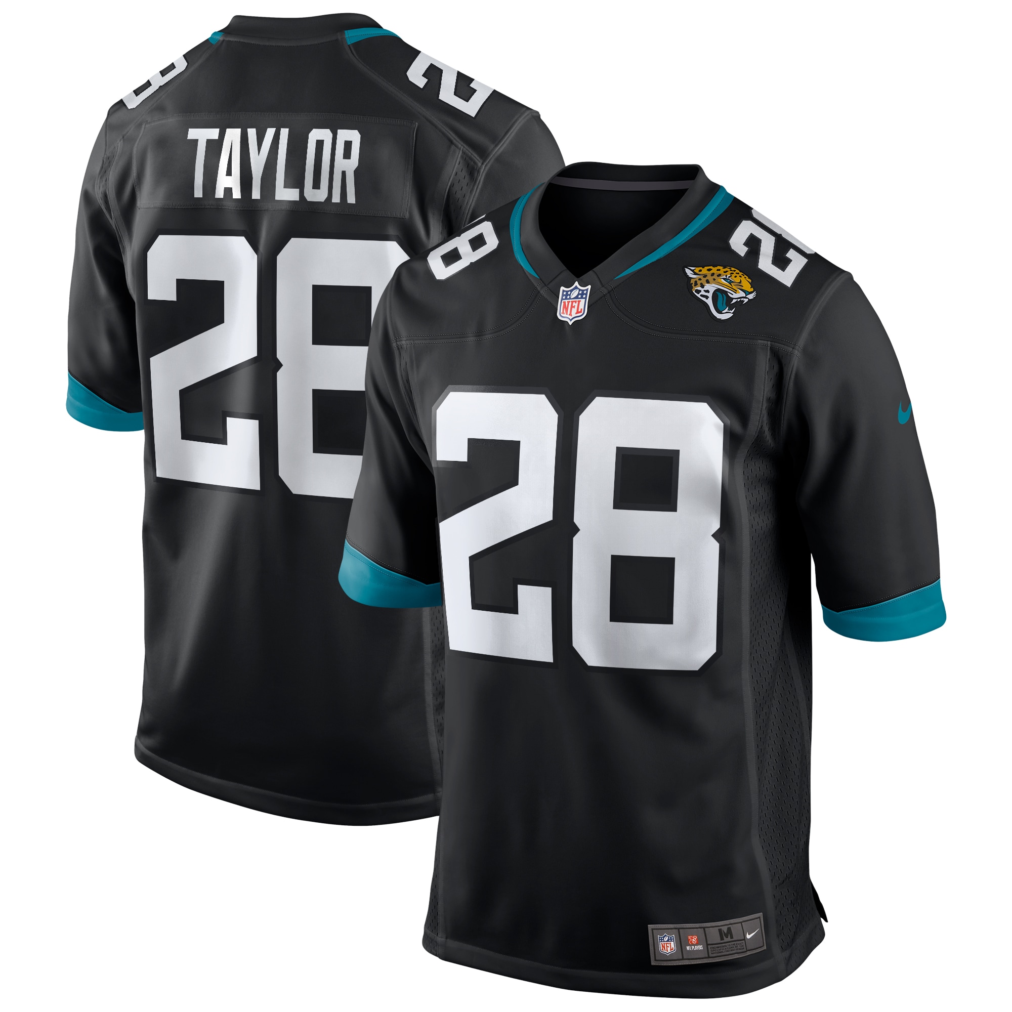 Men's Jacksonville Jaguars Fred Taylor Black Game Retired Player Jersey